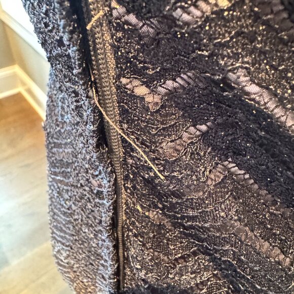 Jump Apparel Long Formal Black Ombre Chevron Strapless Gown Dress - Picture 16 of 16